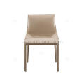 Italian minimalist khaki saddle leather Seattle chairs